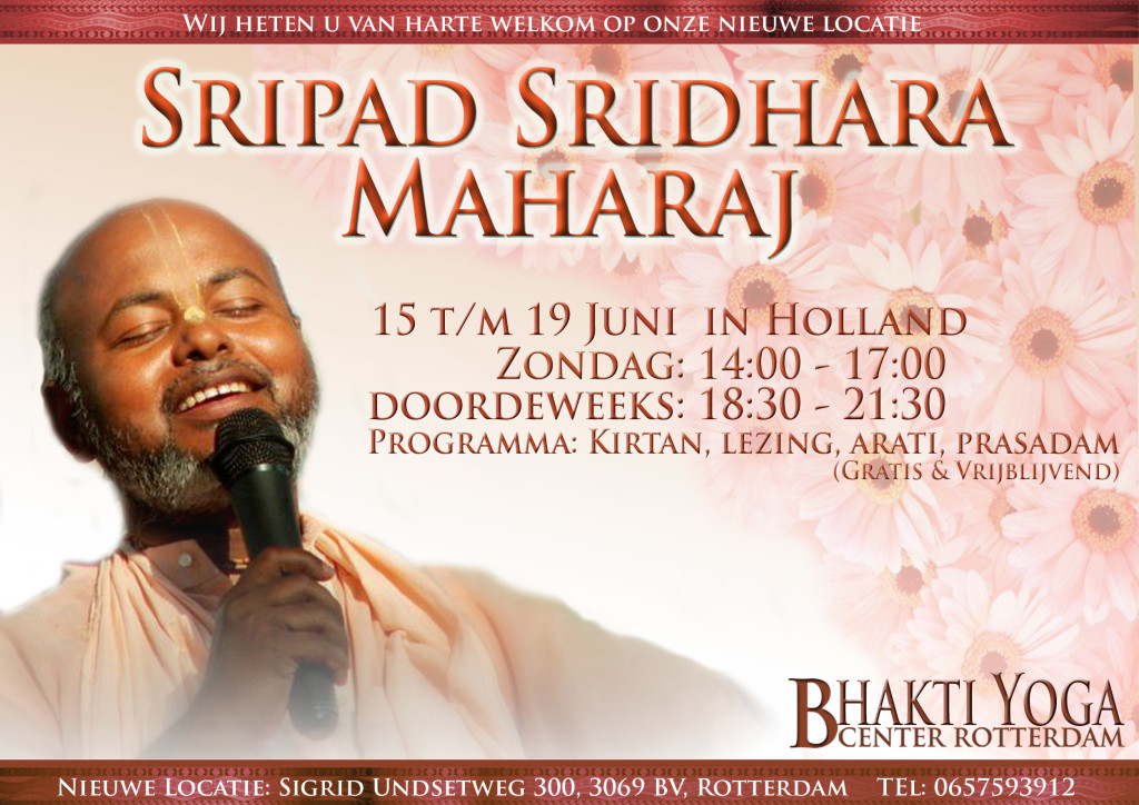 Sripad Sridhar Maharaj flyer juni 2014 Dutch version_2